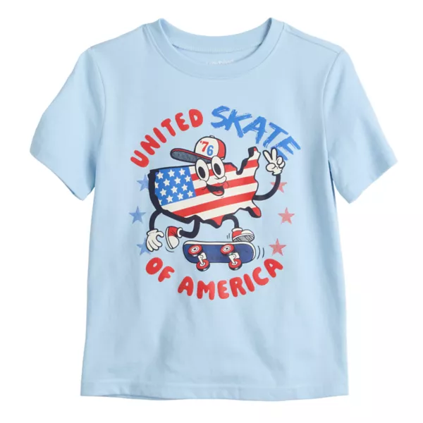 Футболка с патриотическим принтом для мальчиков 4-12 лет Jumping Beans, цвет blue united skate
Футболка с патриотическим принтом для мальчиков 4-12 лет Jumping Beans, цвет blue united skate