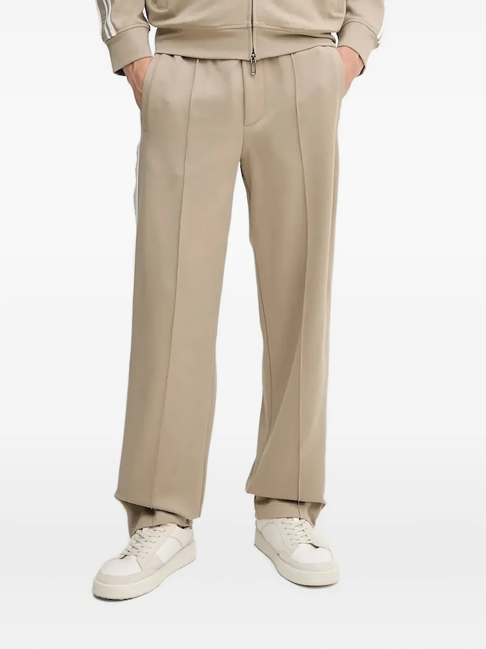 Спортивные брюки с полосками по бокам EMPORIO ARMANI, нейтральный 
Спортивные брюки с полосками по бокам EMPORIO ARMANI, нейтральный