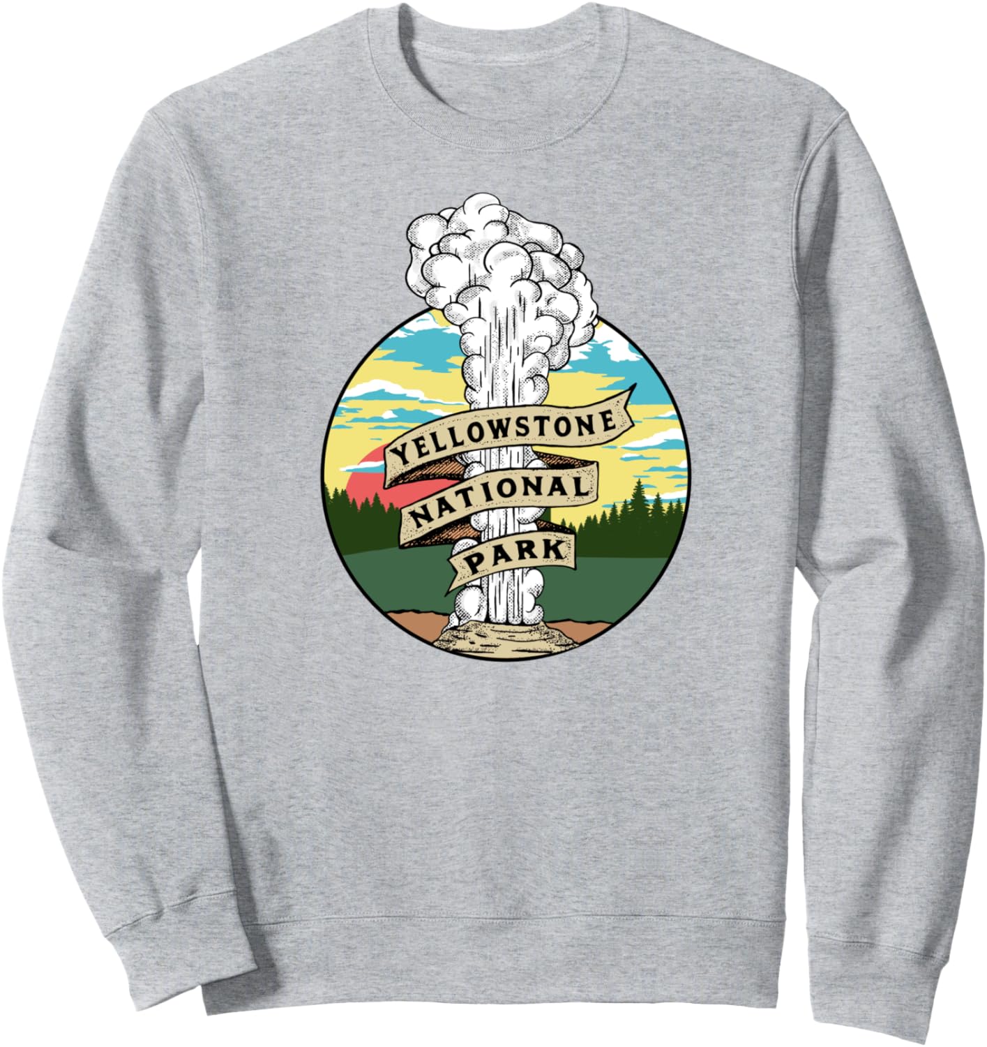 Винтажная толстовка с изображением гейзера Олд Фейтфул и национального парка Йеллоустоун Retro Robot Yellowstone Threads, серый
Винтажная толстовка с изображением гейзера Олд Фейтфул и национального парка Йеллоустоун Retro Robot Yellowstone Threads, серый