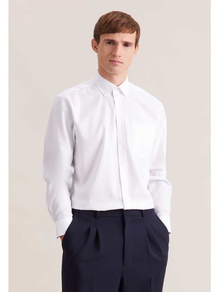 Деловая рубашка Comfort белого цвета Seidensticker
Деловая рубашка Comfort белого цвета Seidensticker