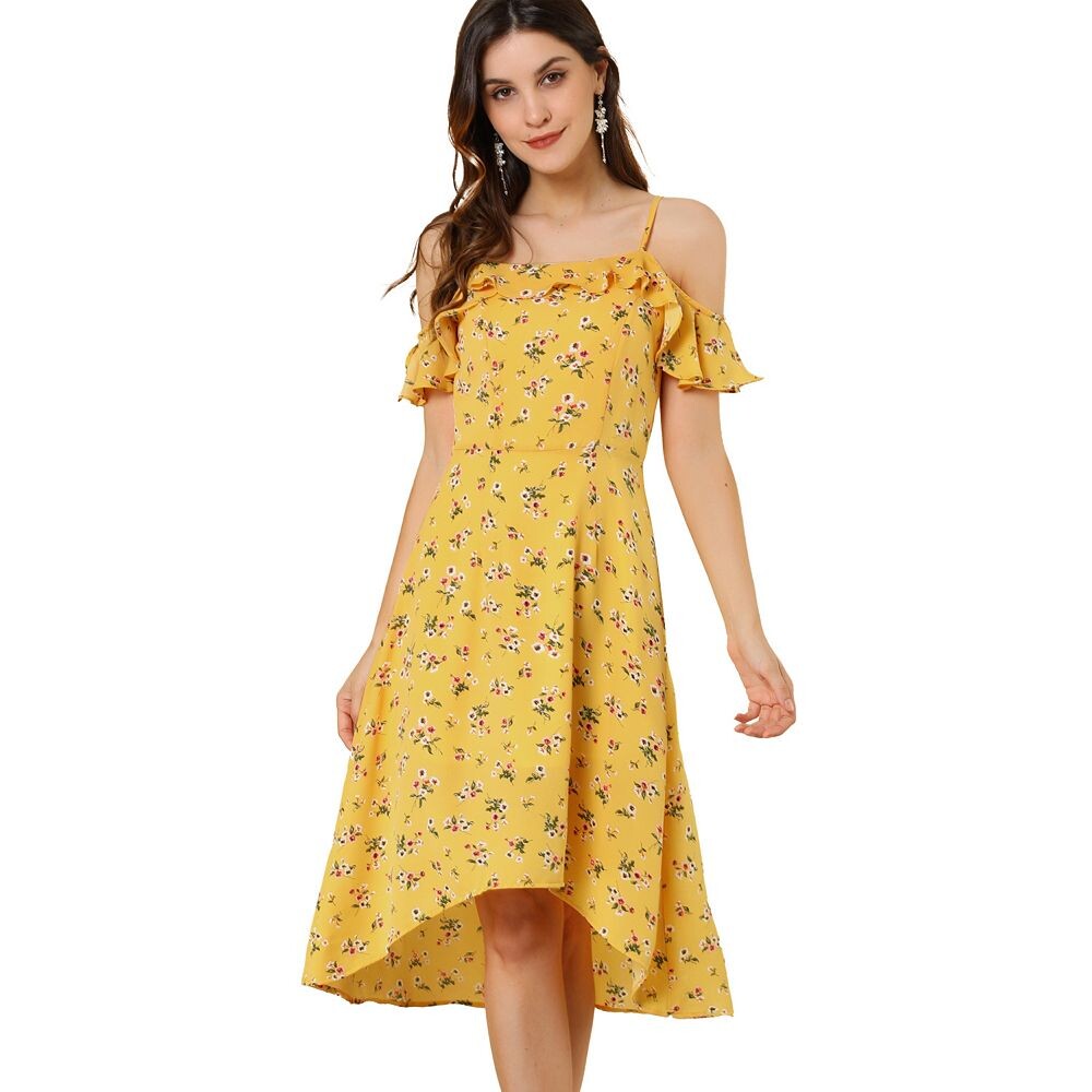 Женские платья-миди трапециевидной формы с цветочным принтом и бретелями на тонких бретельках ALLEGRA K, желтый
Женские платья-миди трапециевидной формы с цветочным принтом и бретелями на тонких бретельках ALLEGRA K, желтый