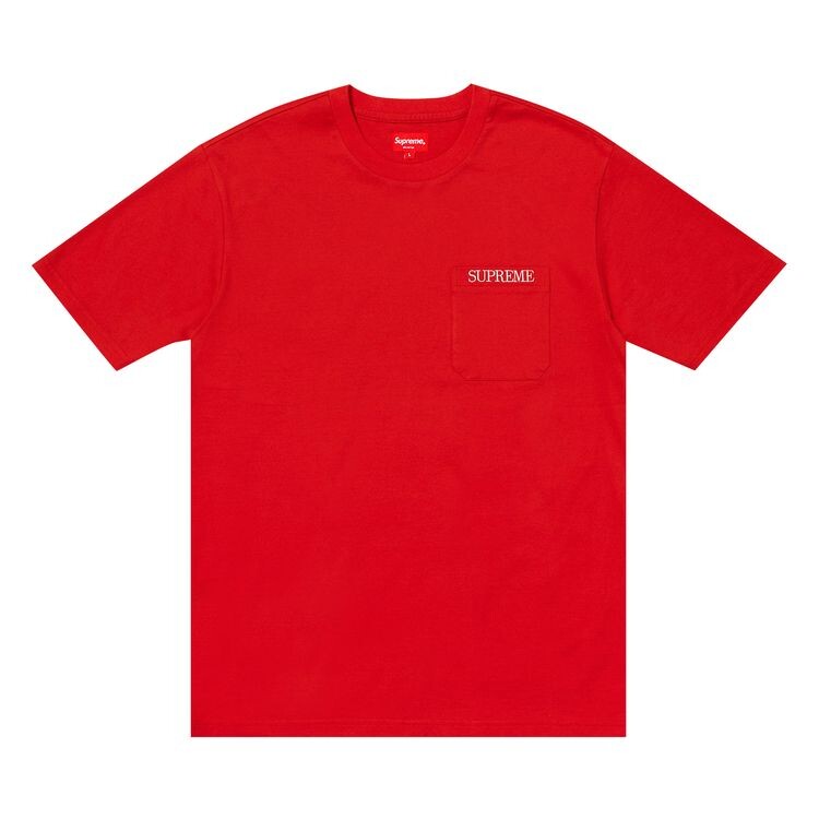 Футболка Supreme Short-Sleeve Pocket Tee Red, красный 
Футболка Supreme Short-Sleeve Pocket Tee Red, красный