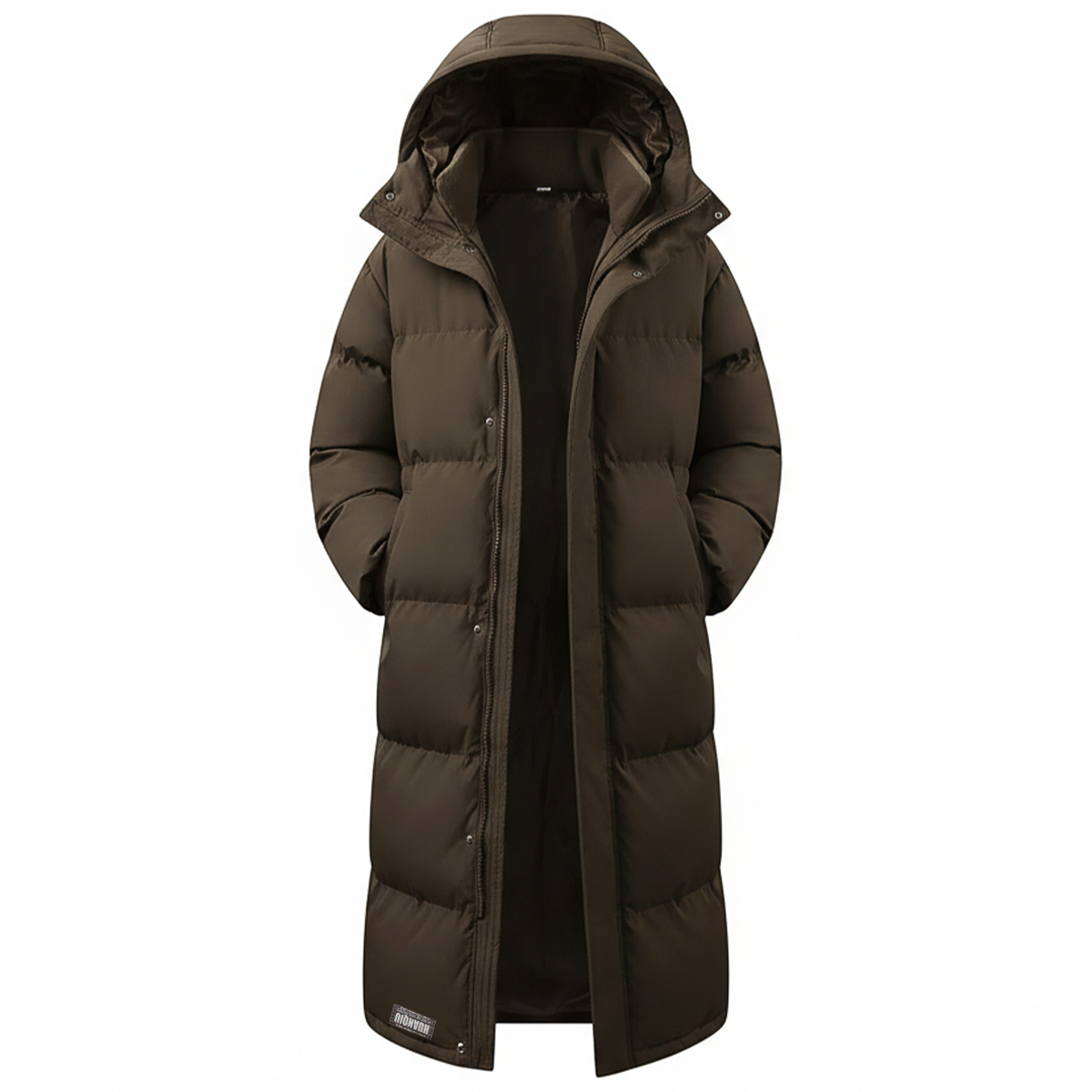 Пуховик Unisex с капюшоном утепленный стеганый HUANQIU, coffee
Пуховик Unisex с капюшоном утепленный стеганый HUANQIU, coffee