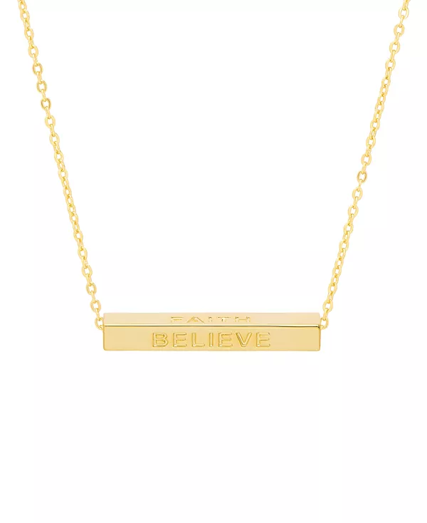 Позолоченное ожерелье с надписью «Любовь, вера, верование, благословение» Macy'S, gold-plated
Позолоченное ожерелье с надписью «Любовь, вера, верование, благословение» Macy'S, gold-plated