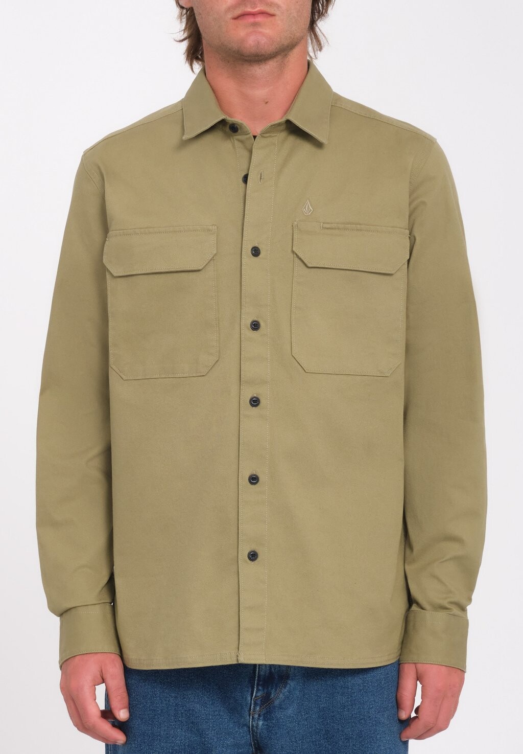 Рубашка SERVICE STONE WORK Volcom, зеленый 
Рубашка SERVICE STONE WORK Volcom, зеленый
