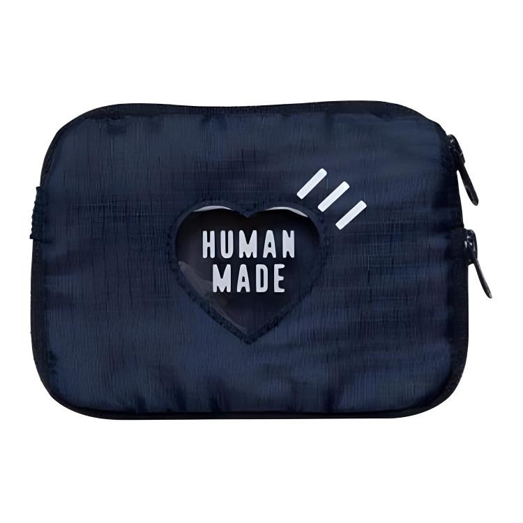 HUMAN MADE Косметичка из полиэстера женская морская синяя, Marine Blue 
HUMAN MADE Косметичка из полиэстера женская морская синяя, Marine Blue