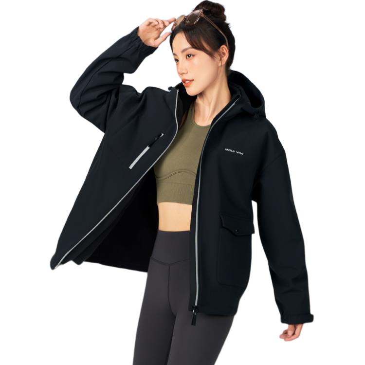 MOLY VIVI Мужская и женская куртка софтшелл, Classic Black
MOLY VIVI Мужская и женская куртка софтшелл, Classic Black