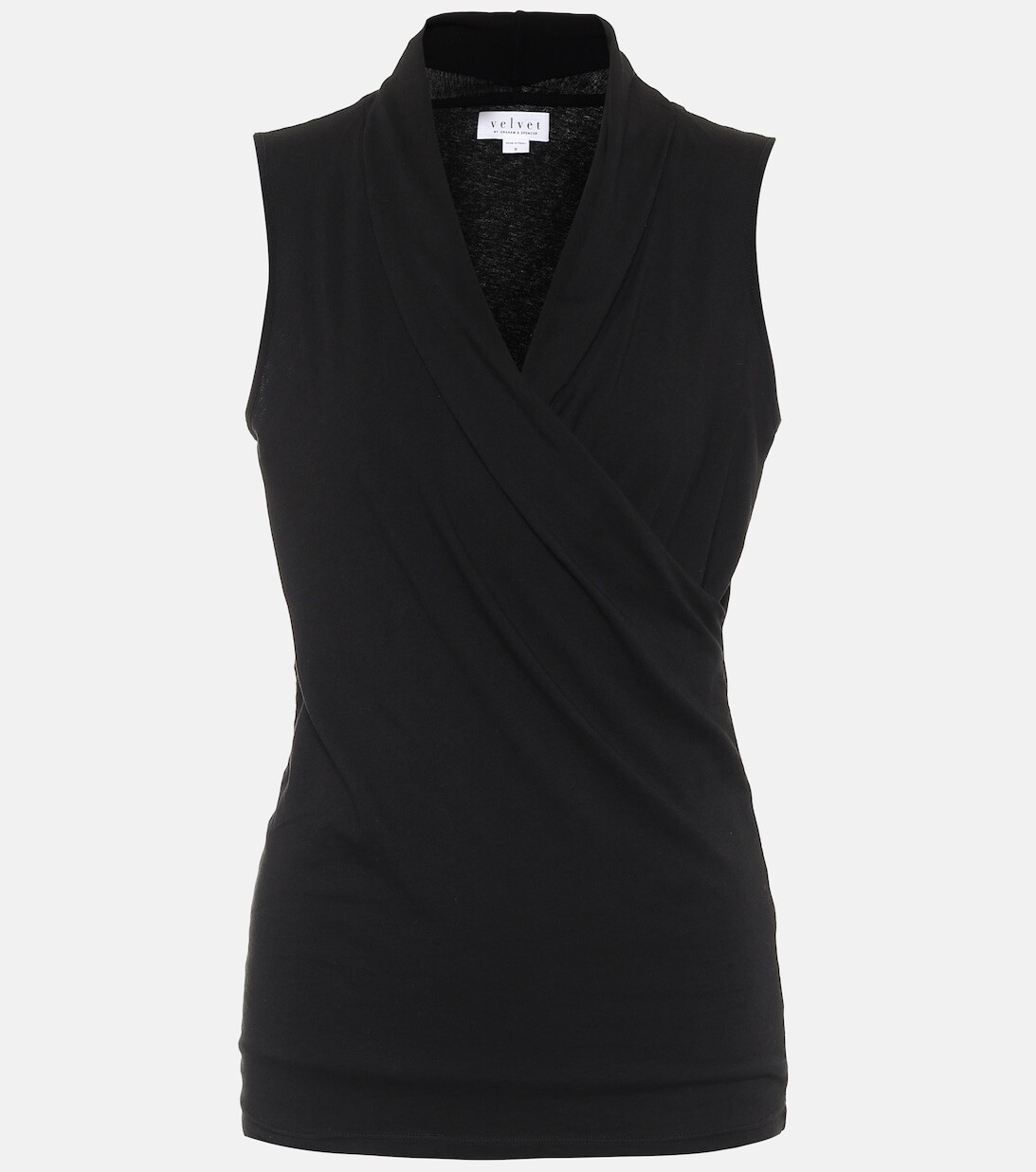 Топ Adelise из эластичного хлопкового джерси VELVET, черный
Топ Adelise из эластичного хлопкового джерси VELVET, черный