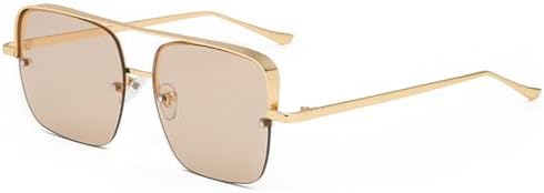 Солнцезащитные очки в полуободковой оправе в стиле ретро, металлическая оправа, защита от УФ-излучения UV400, для мужчин и женщин, 6 золотисто-коричневые, одна пара MTZJH, One Color
Солнцезащитные очки в полуободковой оправе в стиле ретро, металлическая оправа, защита от УФ-излучения UV400, для мужчин и женщин, 6 золотисто-коричневые, одна пара MTZJH, One Color