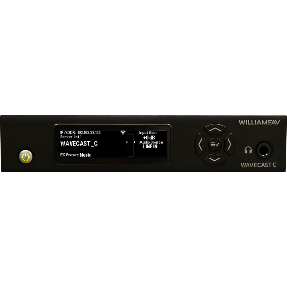 Williams Sound WaveCAST C Single-Channel Wi-Fi Audio WF T5C-00
Williams Sound WaveCAST C Single-Channel Wi-Fi Audio WF T5C-00