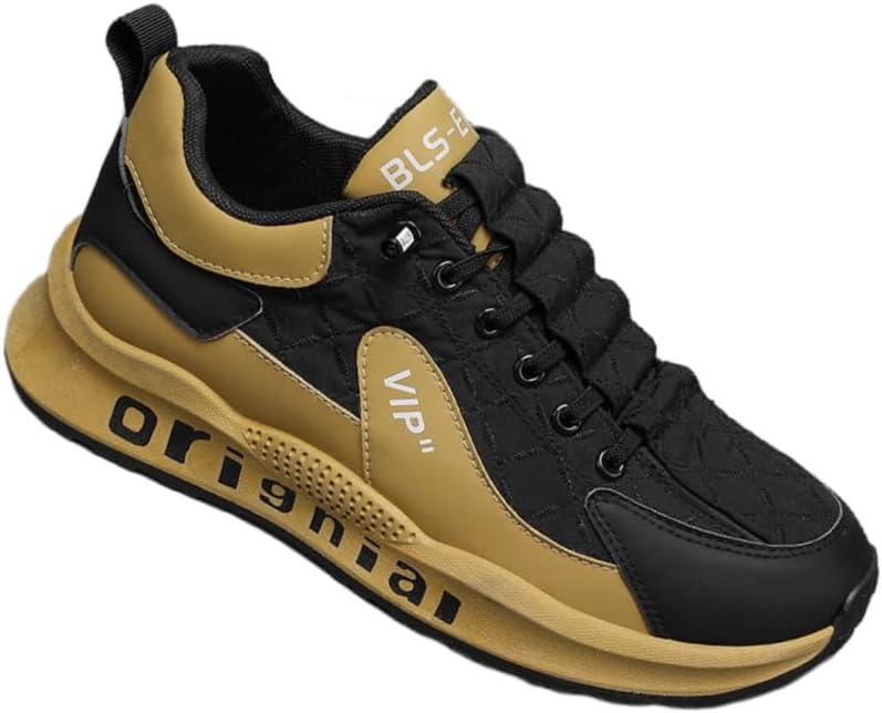 Мужские удобные спортивные кроссовки - для бега и тенниса - удобная модель - широкий носок - противоскользящая подошва Clolinde, черный/хаки
Мужские удобные спортивные кроссовки - для бега и тенниса - удобная модель - широкий носок - противоскользящая подошва Clolinde, черный/хаки