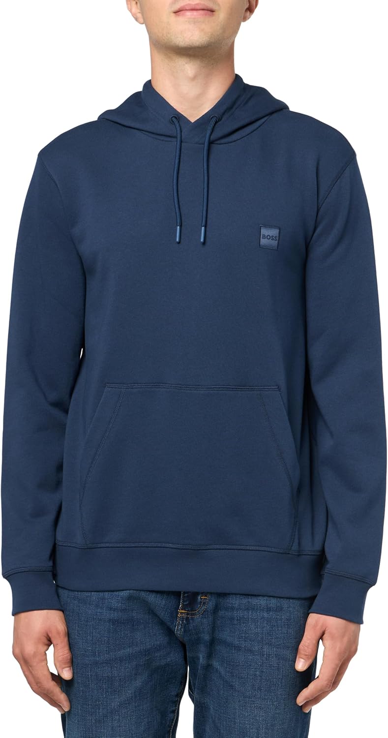 Толстовка с капюшоном BOSS, мужская, с логотипом-аппликацией, из френч-терри, хлопок, Blueberry Blue
Толстовка с капюшоном BOSS, мужская, с логотипом-аппликацией, из френч-терри, хлопок, Blueberry Blue