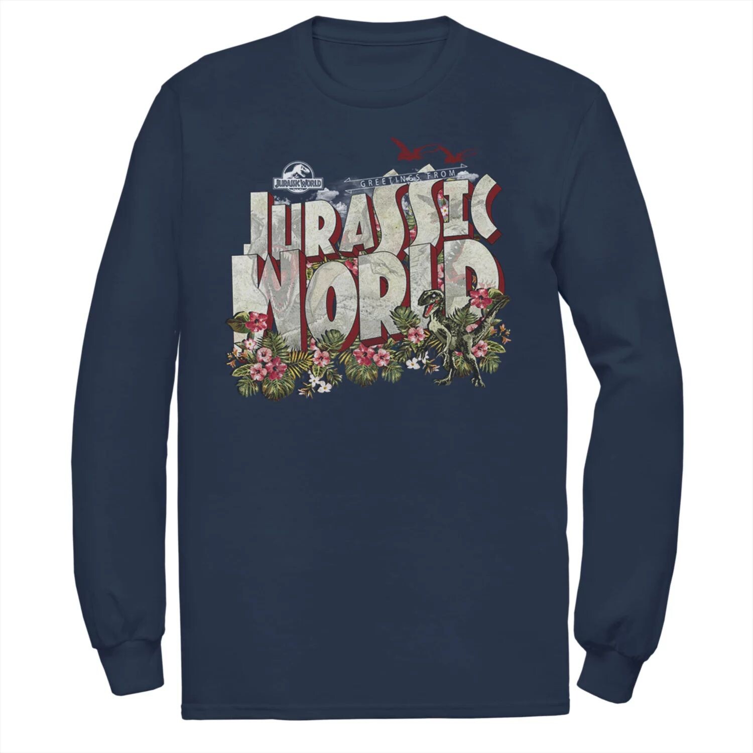 Мужская футболка с открыткой Jurassic World Tropical Raptor, Синяя Licensed Character, синий
Мужская футболка с открыткой Jurassic World Tropical Raptor, Синяя Licensed Character, синий