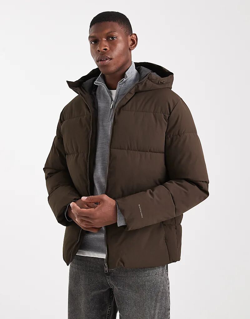Куртка-пуховик Jack & Jones с капюшоном коричневого цвета
Куртка-пуховик Jack & Jones с капюшоном коричневого цвета