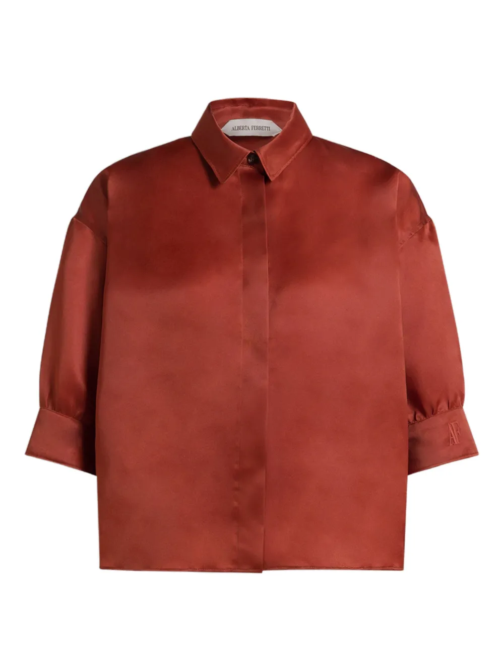 Рубашка на пуговицах Alberta Ferretti, коричневый
Рубашка на пуговицах Alberta Ferretti, коричневый