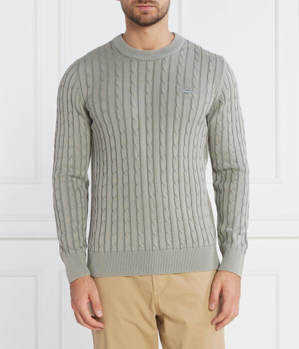 Джемпер мужской Aeronautica Militare с узором косичка, серый
Джемпер мужской Aeronautica Militare с узором косичка, серый