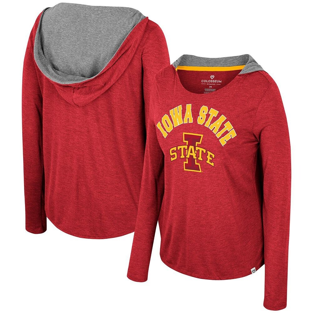 Женская футболка с капюшоном и длинными рукавами Colosseum Cardinal Iowa State Cyclones, цвет Isu Red
Женская футболка с капюшоном и длинными рукавами Colosseum Cardinal Iowa State Cyclones, цвет Isu Red