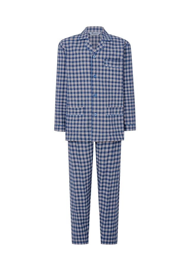 Пижама премиум-класса с воротником-лацканами фланелевая ткань хлопковая клетка El Búho Nocturno, синий
Пижама премиум-класса с воротником-лацканами фланелевая ткань хлопковая клетка El Búho Nocturno, синий