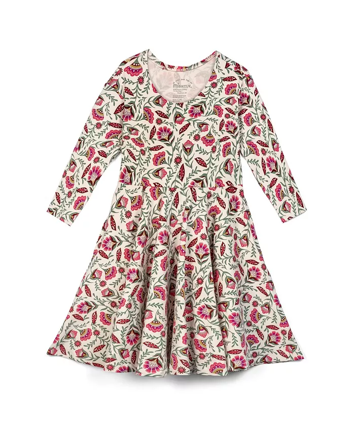 Платье-солнце с 3/4 рукавом для девочки из органического хлопка Fair Trade с принтом Mightly, мультиколор
Платье-солнце с 3/4 рукавом для девочки из органического хлопка Fair Trade с принтом Mightly, мультиколор