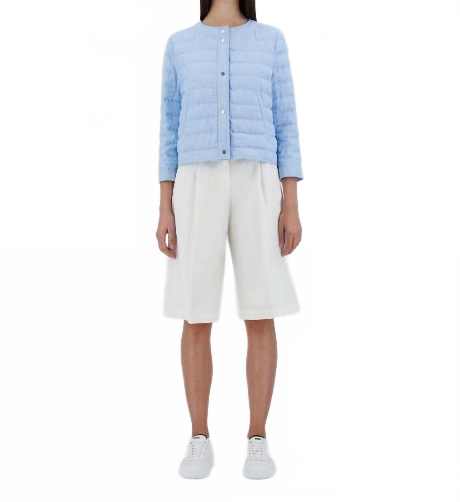 Льняная куртка синего цвета Herno
Льняная куртка синего цвета Herno