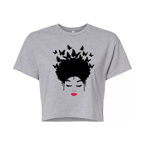 Женская черная футболка с принтом бабочки для девушек цвета Licensed Character, серый
Женская черная футболка с принтом бабочки для девушек цвета Licensed Character, серый