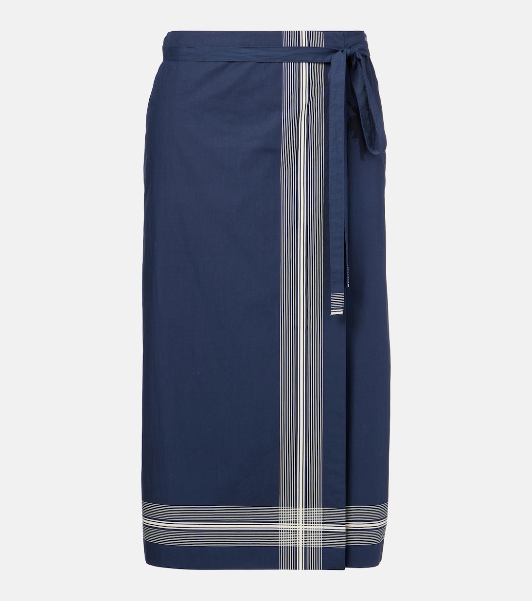 Полосатая хлопковая юбка-парео Vince, coastal/pale canyon 
Полосатая хлопковая юбка-парео Vince, coastal/pale canyon