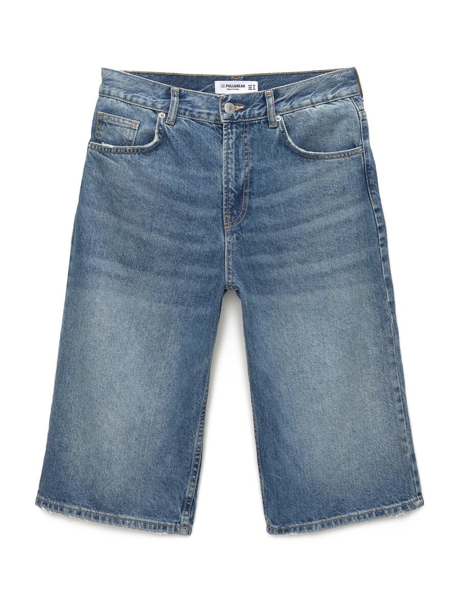 Джинсы с широкими штанинами Pull&Bear, синий деним
Джинсы с широкими штанинами Pull&Bear, синий деним