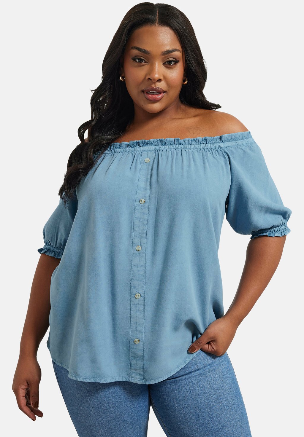 Блуза Yours Clothing, синий
Блуза Yours Clothing, синий