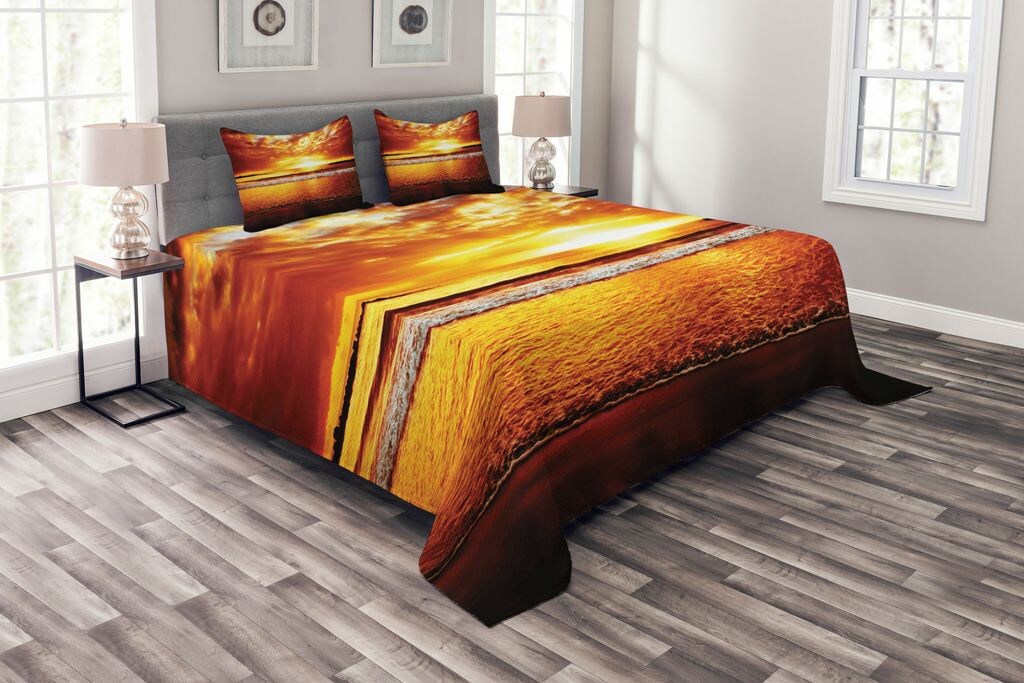 ABAKUHAUS Комплект покрывала Ocean, Colorful Sunset Summer, комплект с моющимися наволочками, для односпальных кроватей 264 x 220 см, коричнево-желтый
ABAKUHAUS Комплект покрывала Ocean, Colorful Sunset Summer, комплект с моющимися наволочками, для односпальных кроватей 264 x 220 см, коричнево-желтый
