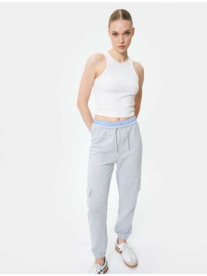 Спортивные брюки KOTON, серый 
Спортивные брюки KOTON, серый