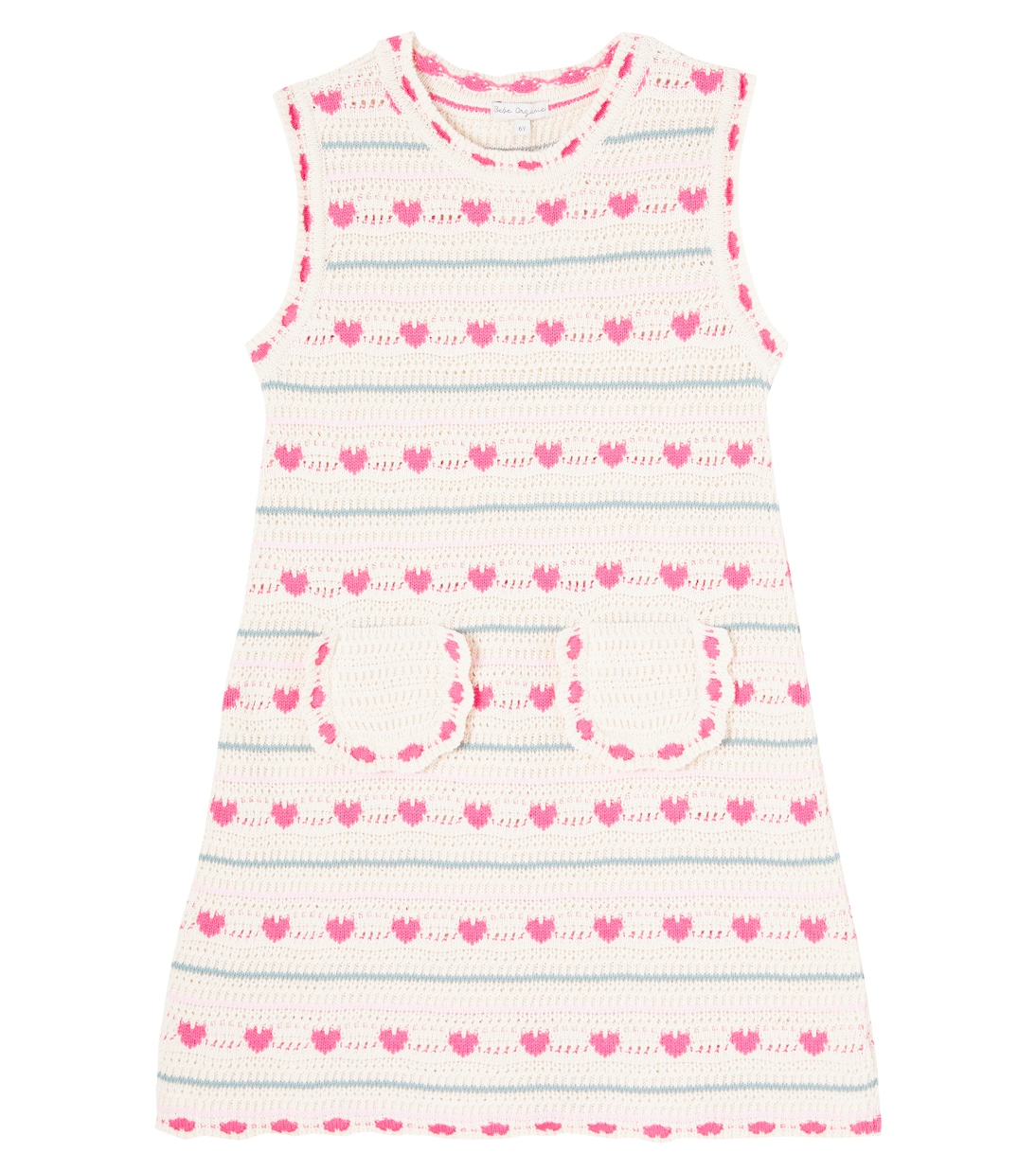 Платье Джози крючком из хлопка и шерсти Bebe Organic, Heart Knit
Платье Джози крючком из хлопка и шерсти Bebe Organic, Heart Knit