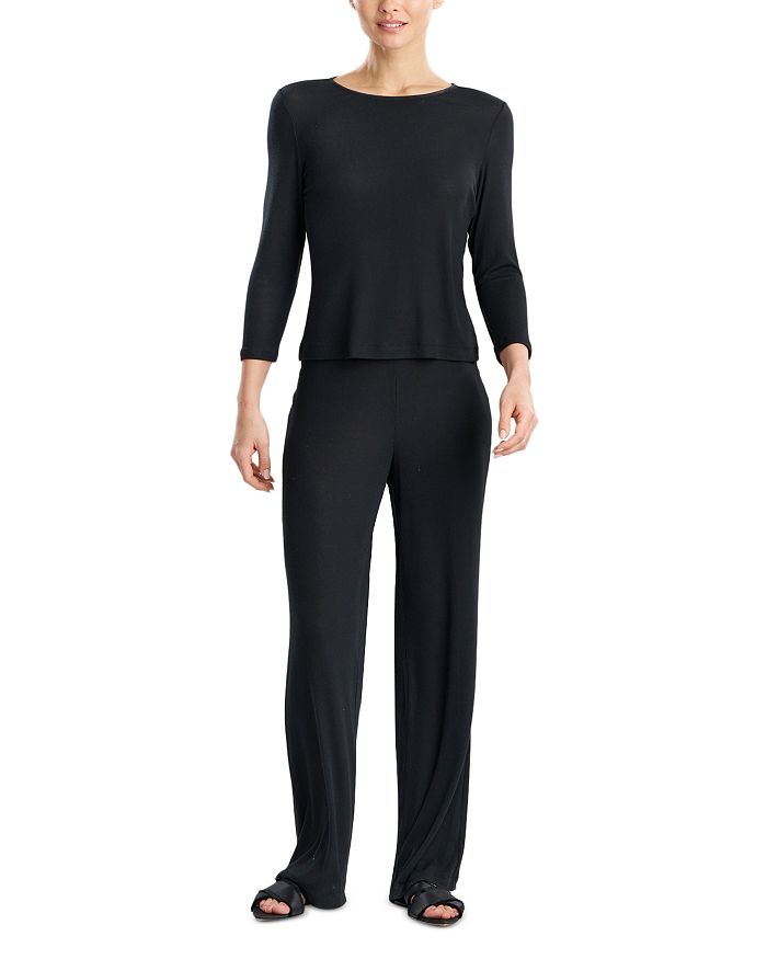 Пижамный комплект Rib Essentials с длинными рукавами Natori, черный
Пижамный комплект Rib Essentials с длинными рукавами Natori, черный