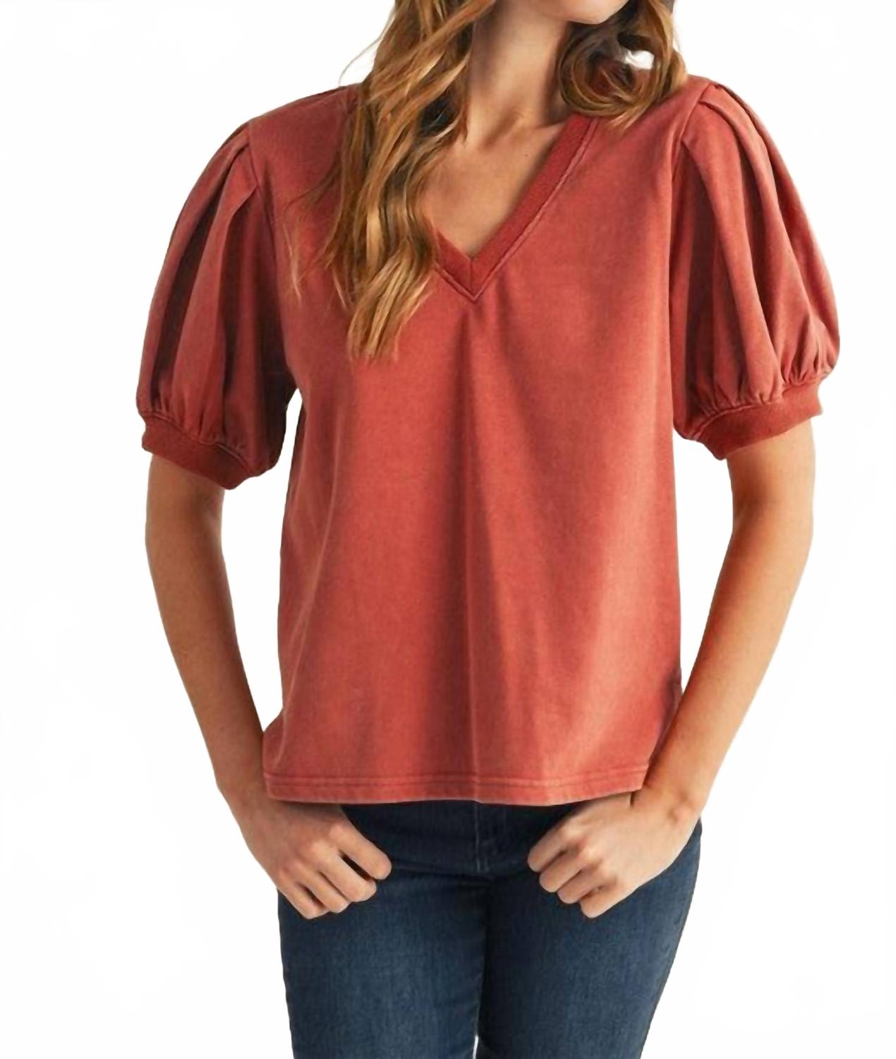 Топ с V-образным вырезом и рукавами-буфами красного цвета Jodifl, красный
Топ с V-образным вырезом и рукавами-буфами красного цвета Jodifl, красный