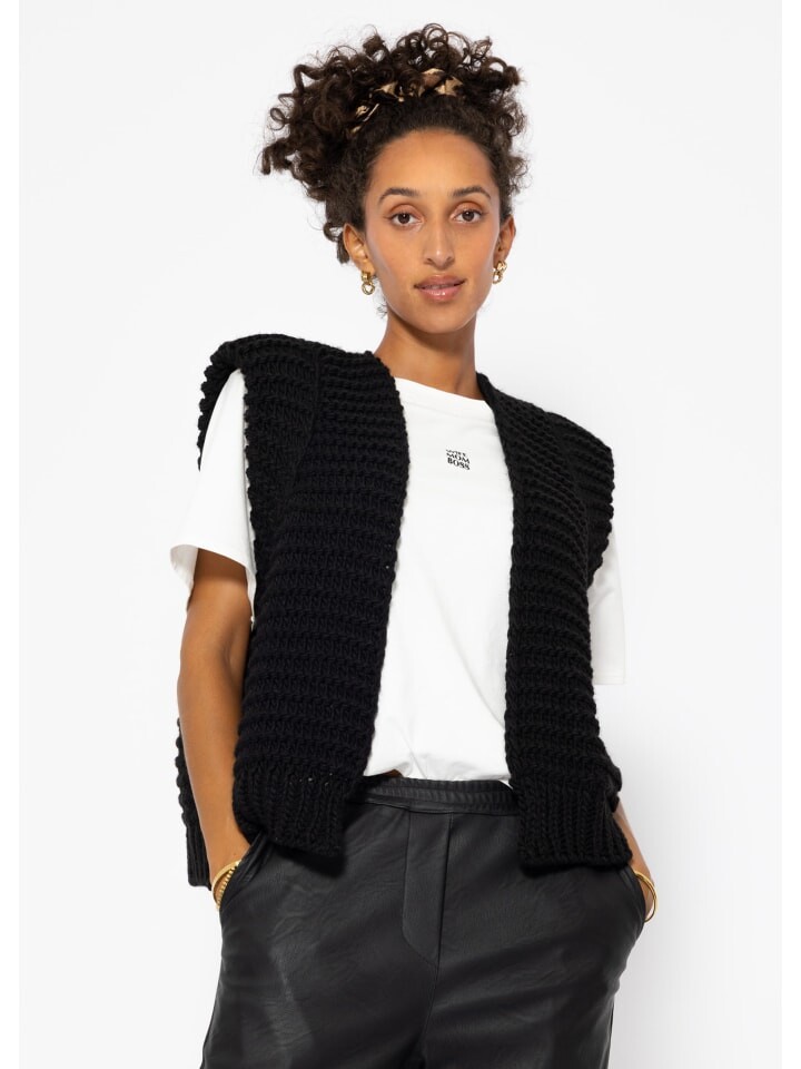 Свитер-жилет SASSYCLASSY Ärmellose Strickweste mit betonten Schultern, черный
Свитер-жилет SASSYCLASSY Ärmellose Strickweste mit betonten Schultern, черный