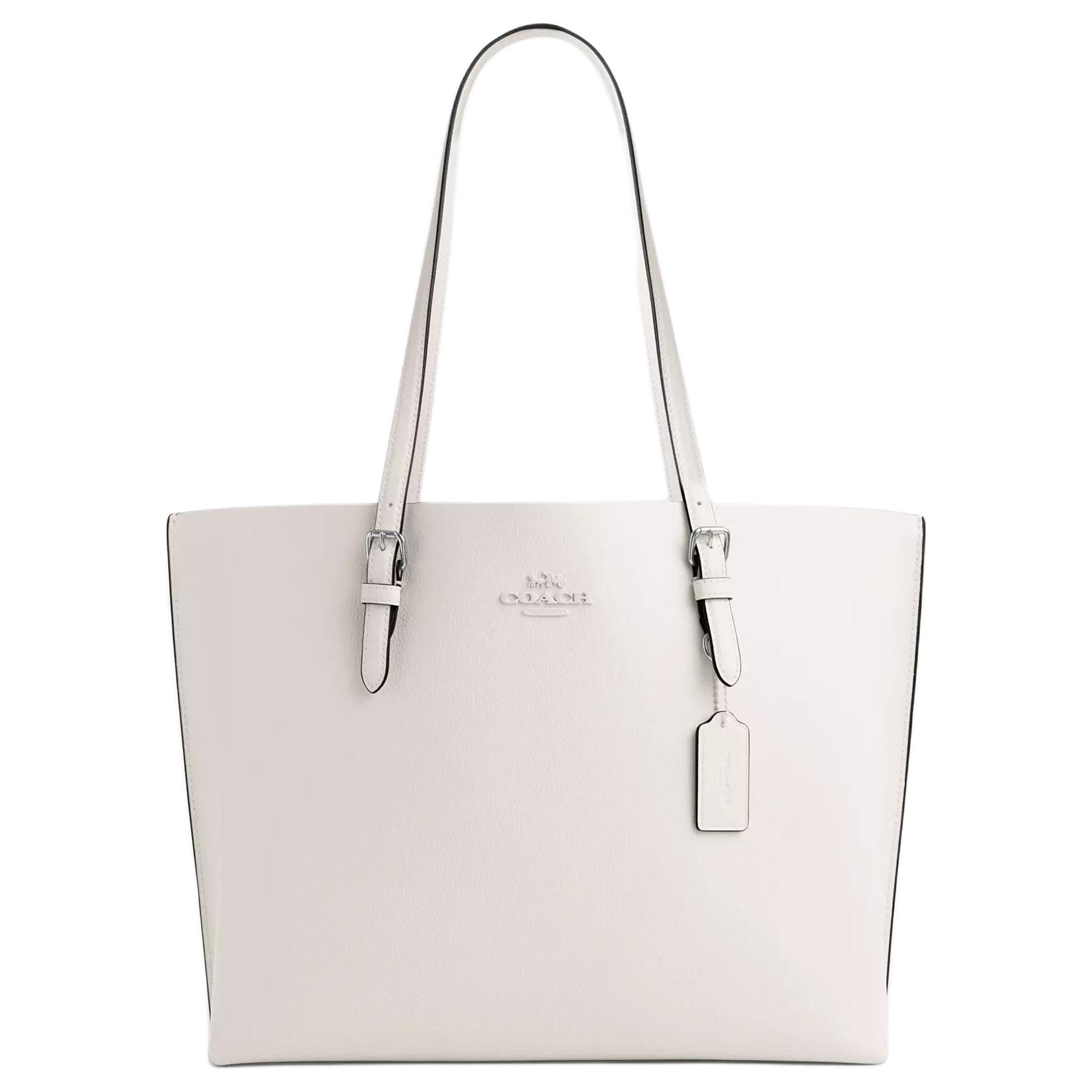 COACH Двусторонняя кожаная сумка через плечо большая женская меловая белая
COACH Двусторонняя кожаная сумка через плечо большая женская меловая белая