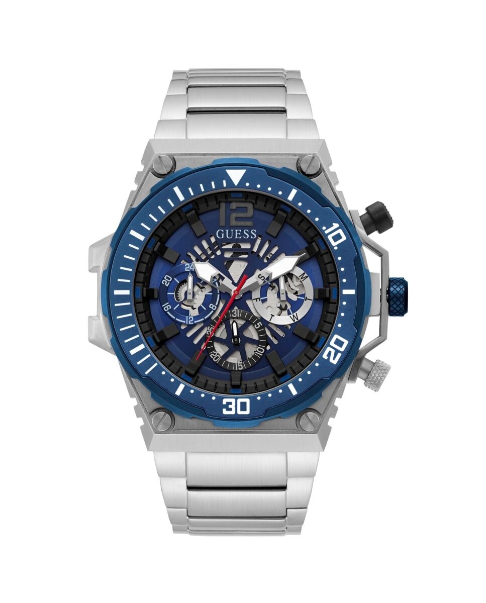 Мужские часы Exposure GW0324G1 со стальным и серебряным ремешком Guess, серебро
Мужские часы Exposure GW0324G1 со стальным и серебряным ремешком Guess, серебро