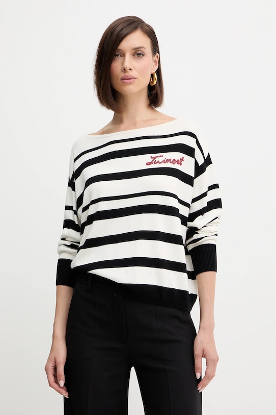 Свитер из смесовой шерсти Twinset, черный
Свитер из смесовой шерсти Twinset, черный