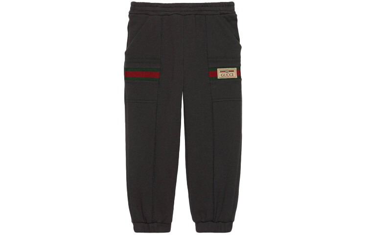 Детские трикотажные спортивные штаны GUCCI, цвет Dark Gray 
Детские трикотажные спортивные штаны GUCCI, цвет Dark Gray