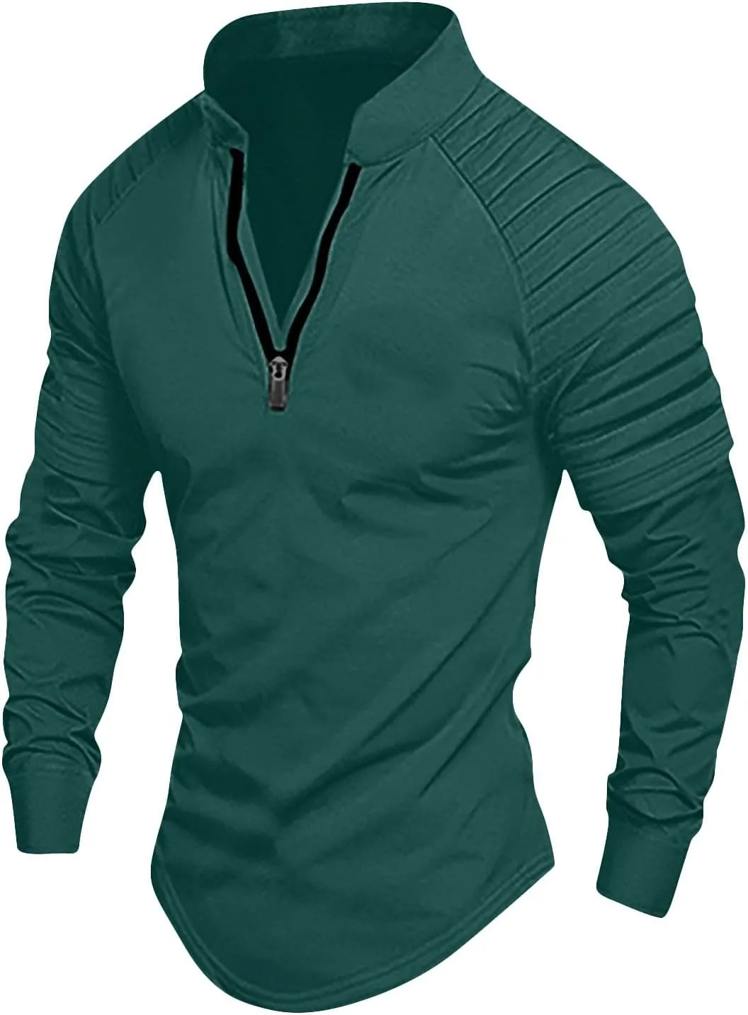 Мужская футболка с полумолнией и воротником-стойкой Cambkatl
Мужская футболка с полумолнией и воротником-стойкой Cambkatl