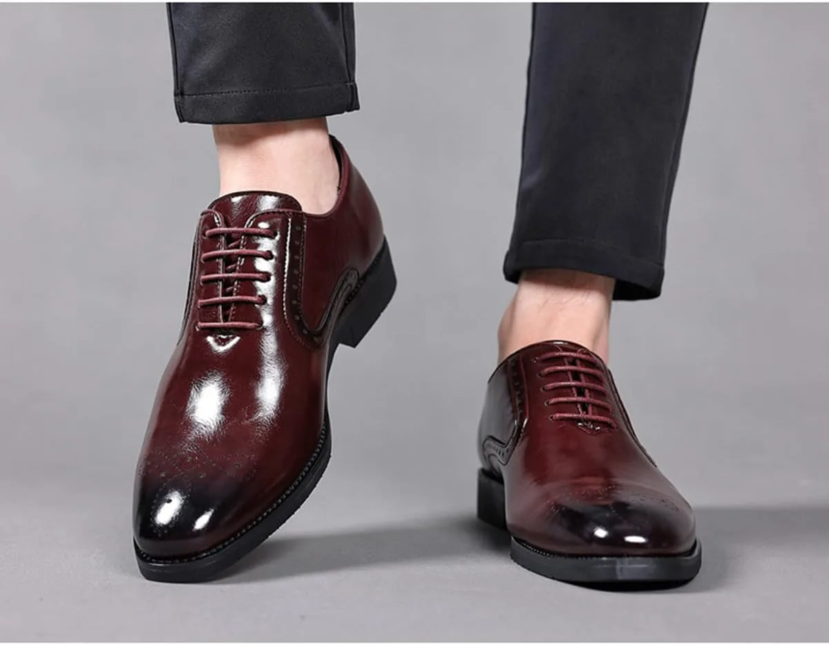 Мужские классические оксфорды на шнуровке, нескользящие броги, классические деловые туфли Оксфорд и Дерби для мужчин KYOESCAI, красный
Мужские классические оксфорды на шнуровке, нескользящие броги, классические деловые туфли Оксфорд и Дерби для мужчин KYOESCAI, красный