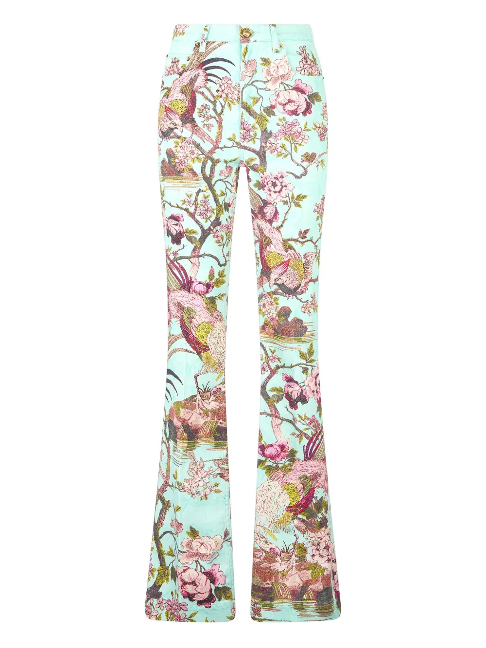 Расклешенные брюки с принтом Roberto Cavalli, зеленый
Расклешенные брюки с принтом Roberto Cavalli, зеленый