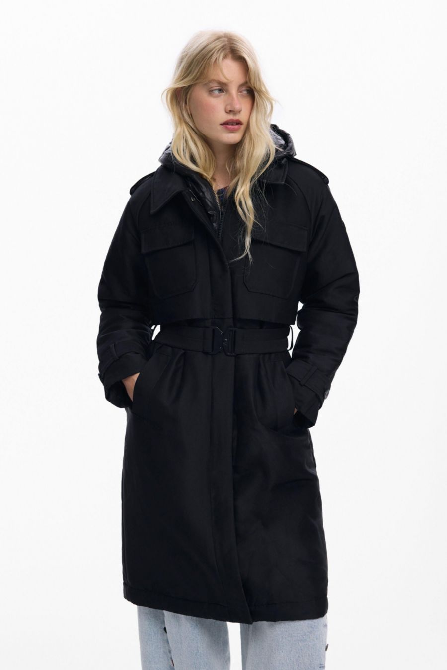 Женское гибридное стеганое пальто Desigual, Black
Женское гибридное стеганое пальто Desigual, Black