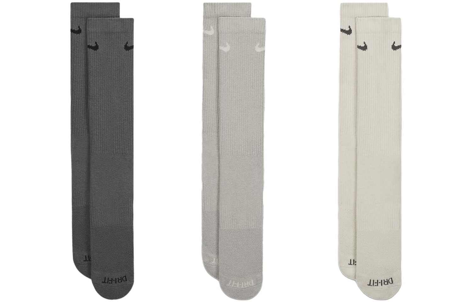 Носки унисекс Nike до середины икры, 3 шт. (разноцветные)
Носки унисекс Nike до середины икры, 3 шт. (разноцветные)