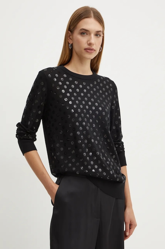 Шерстяной свитер Michael Michael Kors, черный 
Шерстяной свитер Michael Michael Kors, черный