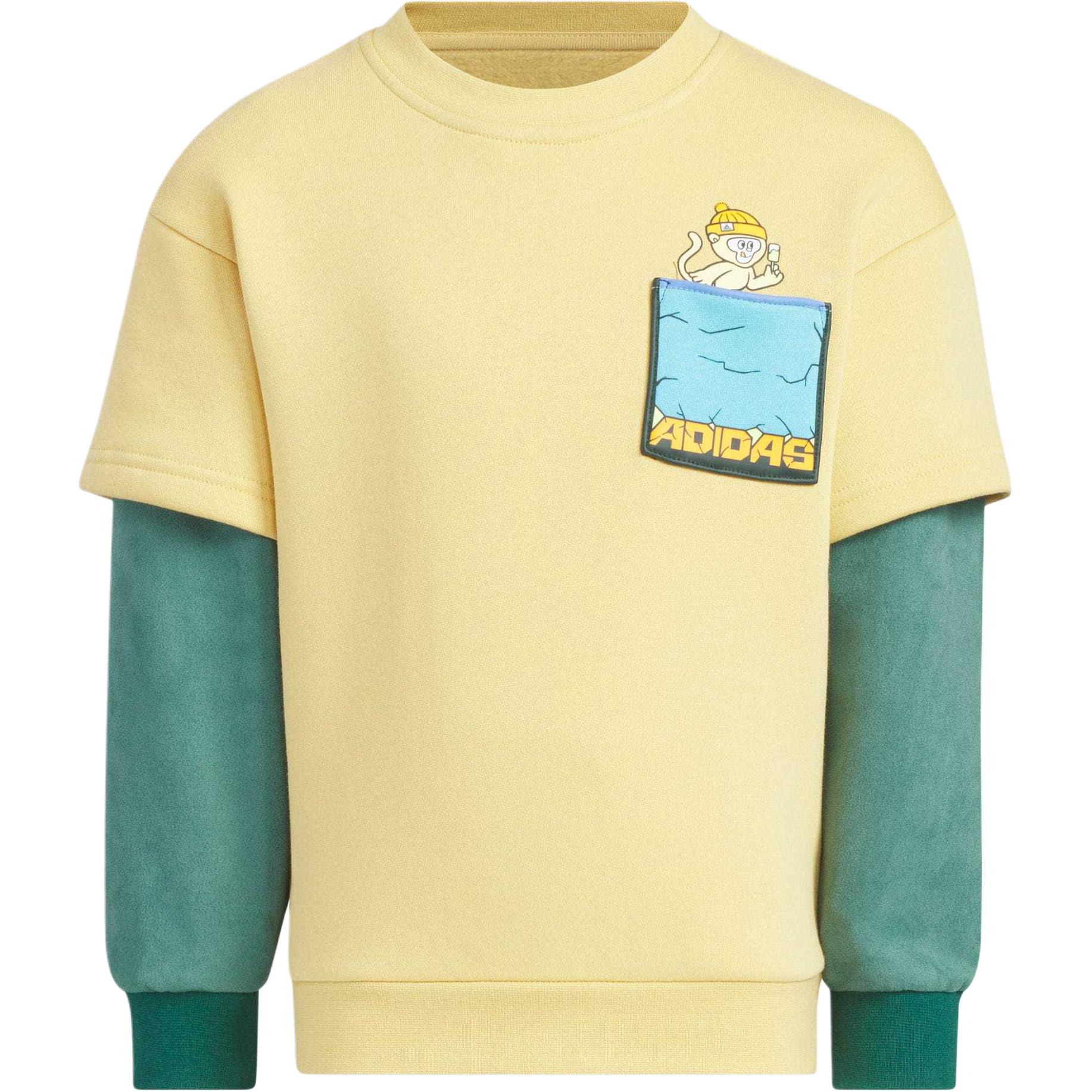 Свитшот дошкольный Adidas, светло-желтый
Свитшот дошкольный Adidas, светло-желтый