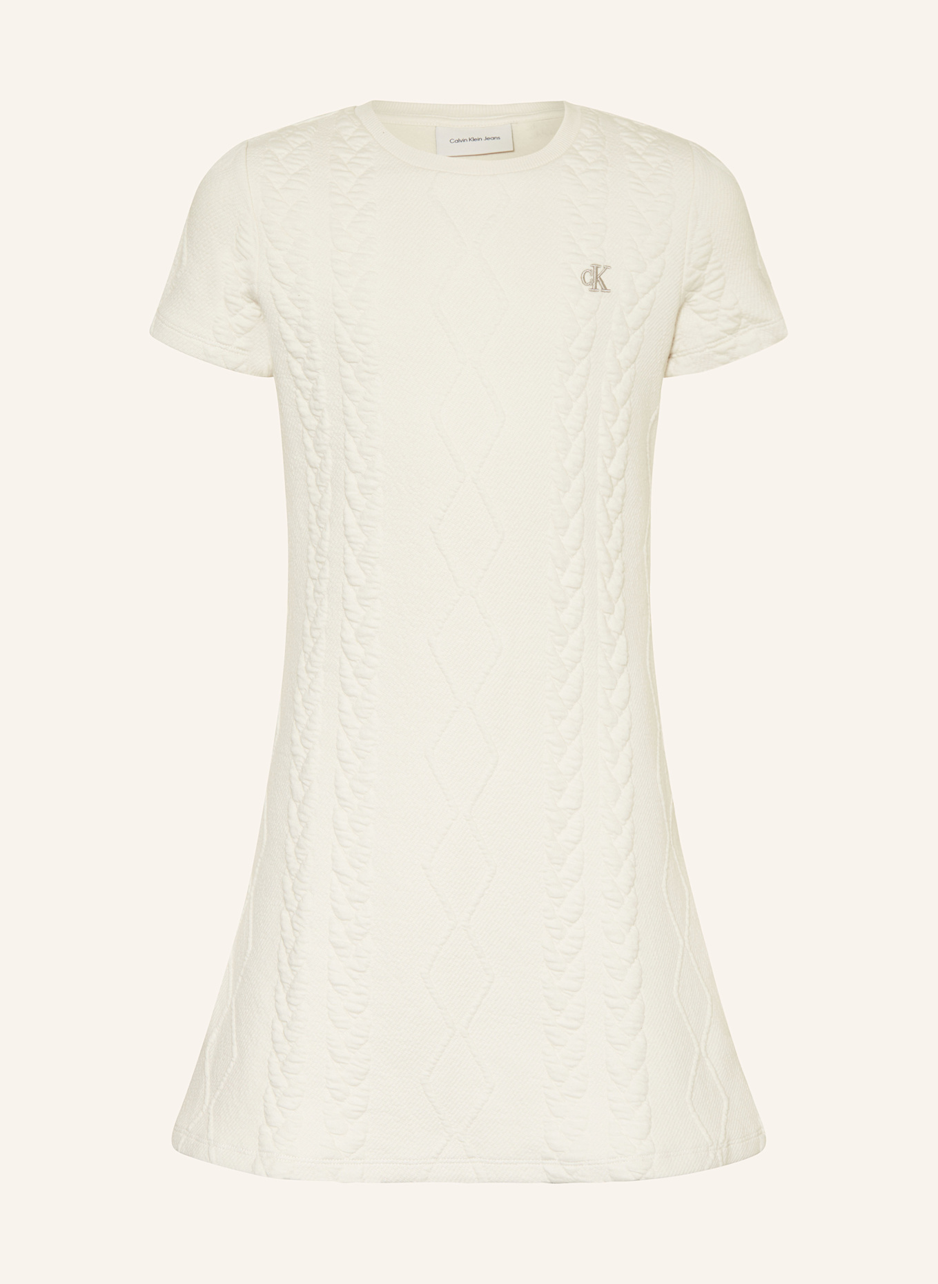 Трикотажное платье Calvin Klein, бежевый
Трикотажное платье Calvin Klein, бежевый
