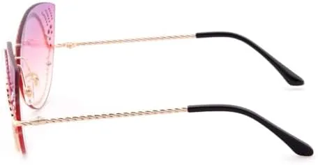 Солнцезащитные очки для женщин, солнцезащитные очки с градиентным переходом цвета, женские солнцезащитные очки с дужками из сплава, без оправы generic, C6
Солнцезащитные очки для женщин, солнцезащитные очки с градиентным переходом цвета, женские солнцезащитные очки с дужками из сплава, без оправы generic, C6