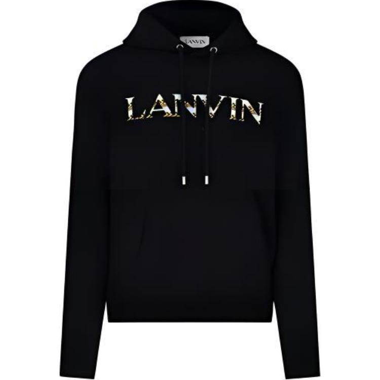Вышитая логотипом худи на шнурке Lanvin, черная
Вышитая логотипом худи на шнурке Lanvin, черная