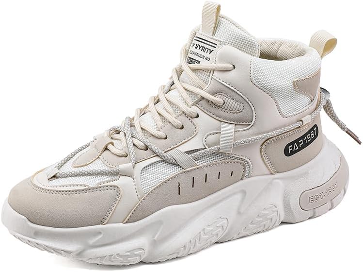 Мужские кроссовки Azttoztto для бега, тенниса и прогулок, с амортизацией, высокие, спортивные и повседневные, бежевый
Мужские кроссовки Azttoztto для бега, тенниса и прогулок, с амортизацией, высокие, спортивные и повседневные, бежевый