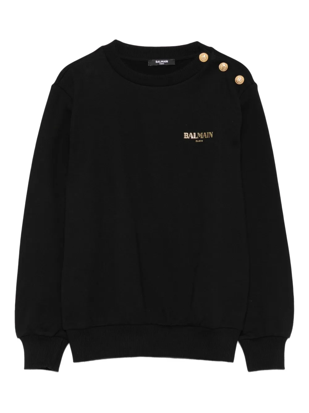 Толстовка с круглым вырезом Balmain Kids, черный
Толстовка с круглым вырезом Balmain Kids, черный